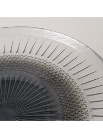 Boltze Tortenplatte "Hitam" in Grau - (H)10,5 cm