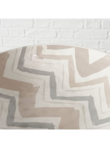 Boltze Kom "Zickzack" beige/grijs - Ø 33,5 cm