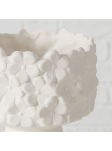 Boltze Wazon "Margrit" w kolorze białym - wys. 14 cm