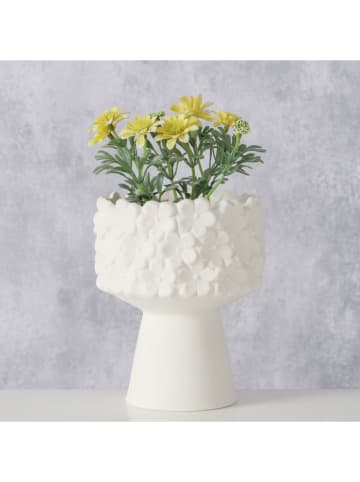 Boltze Vaas "Margrit" wit - (H)14 cm