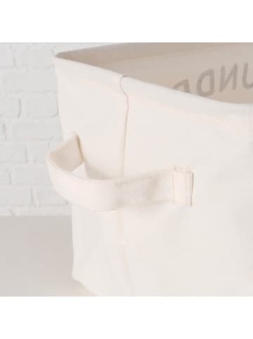 Boltze Wäschekorb ''Laundy'' in Beige - (B)35,5 x (H)21 x (T)22,5 cm