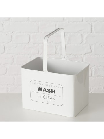 Boltze Voorraadpot "Domestico" wit - (B)21 x (H)27 cm