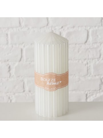 Boltze Świeca "Gleamy" w kolorze srebrnym - 495 g
