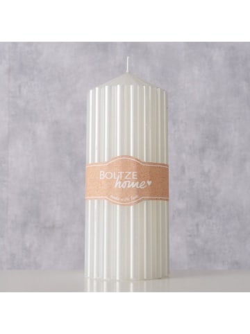 Boltze Stompkaars ''Gleamy'' zilverkleurig - 495 g