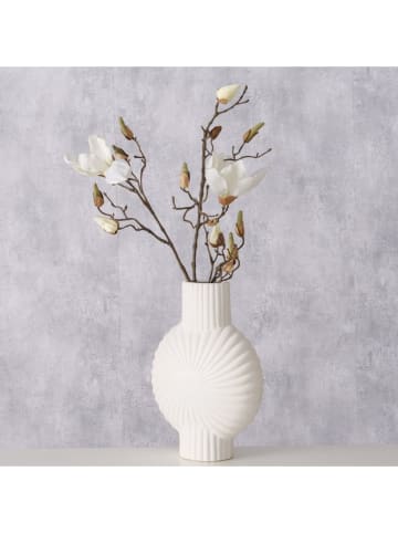 Boltze Vase "Lambet" in Weiß - (H)28 cm