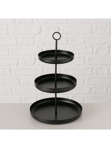 Boltze Etażerka "Credo" w kolorze czarnym - wys. 32,5 x Ø 20 cm