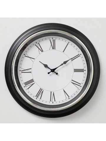 Boltze Wandklok "Baltimore" zwart - Ø 40 cm