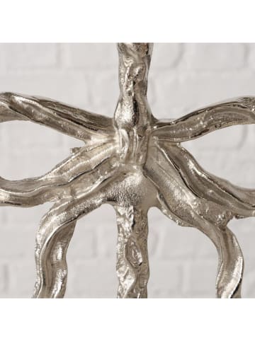 Boltze Kerzenleuchter "Bow" in Silber - (H)26 cm