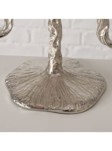 Boltze Kerzenleuchter "Bow" in Silber - (H)26 cm