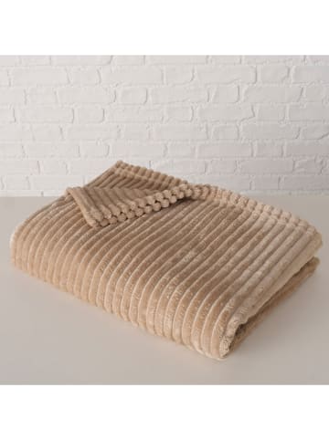 Boltze Woondeken "Hygge" beige - (L)180 x (B)130 cm
