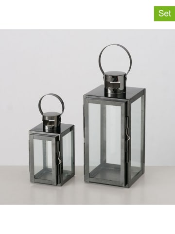 Boltze Lampiony (2 szt.) "Caruso" w kolorze srebrnym