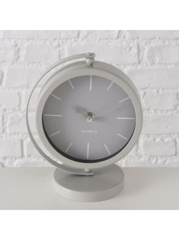 Boltze Tafelklok "Jale" lichtgrijs - (H)20 cm