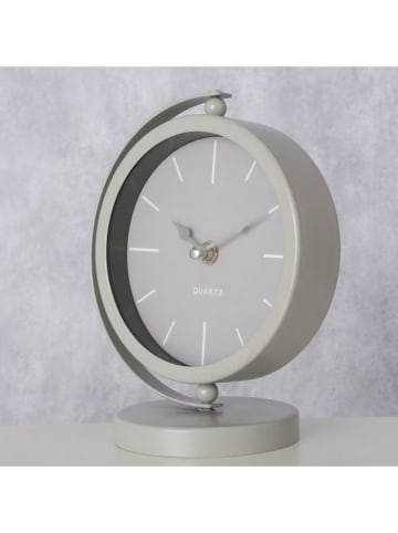 Boltze Tafelklok "Jale" lichtgrijs - (H)20 cm