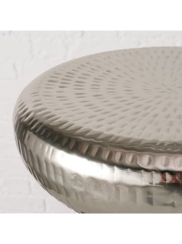 Boltze Stolik "Dipa" w kolorze srebrnym - wys. 49 cm