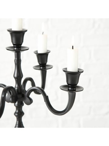 Boltze Kerzenleuchter "Victoria" in Schwarz - (H)41 cm