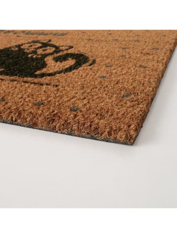 Boltze Kokos-Fußmatte "Mollie" in Hellbraun/ Schwarz/ Grau - (L)60 x (B)40 cm