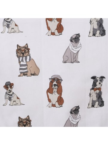 Boltze Tischläufer ''Archy'' in Weiß/ Braun - (L)140 x (B)40 cm