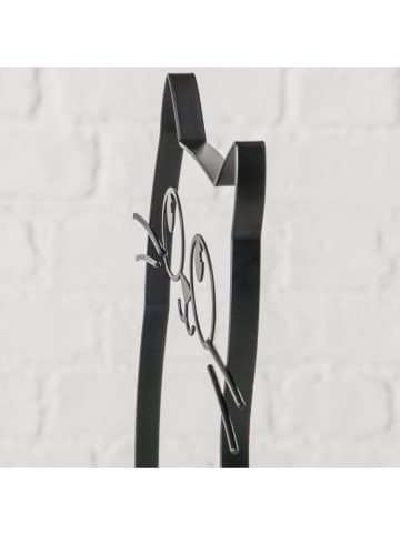 Boltze Świecznik "Mollie" w kolorze czarnym - wys. 25 cm