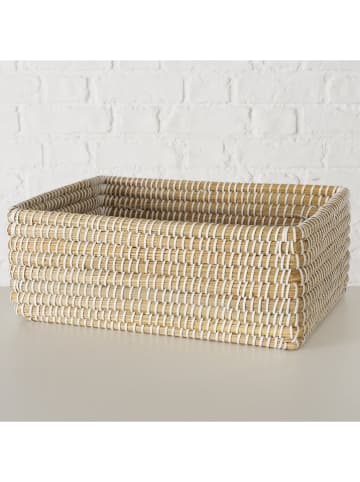 Boltze 3er-Set: Körbe "Hamilton" in Hellbraun/ Weiß