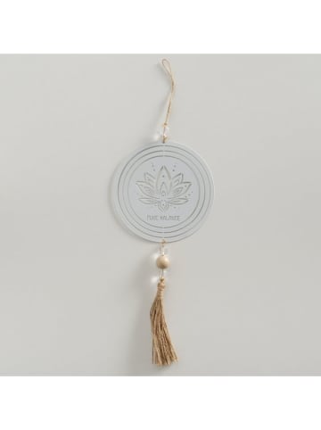 Boltze 2-delige set: decohangers "Bali" beige/wit - (H)40 cm