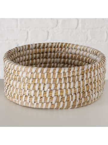 Boltze 3er-Set: Körbe "Hamilton" in Hellbraun/ Weiß