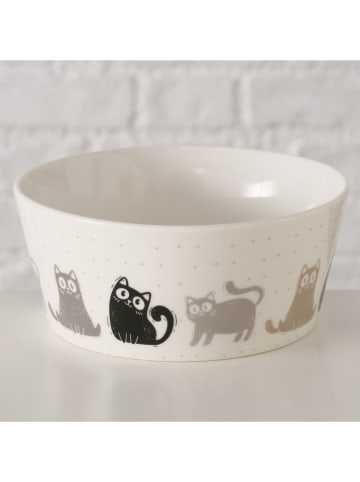 Boltze Müslischale ''Mollie'' in Weiß/ Grau/ Schwarz - (H)6,5 x Ø 14,5 cm