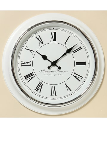 Boltze Wandklok "Yella" wit - Ø 40 cm
