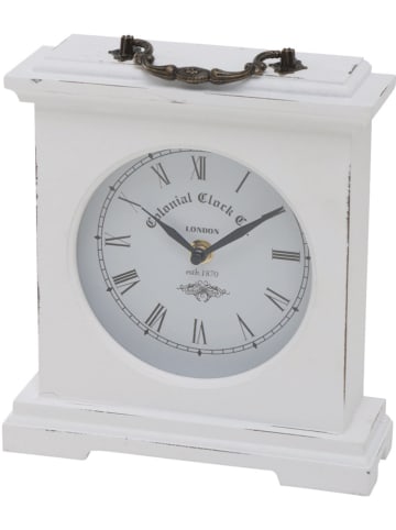 Boltze Tafelklok Betty" wit - (L)24 x (B)21 cm