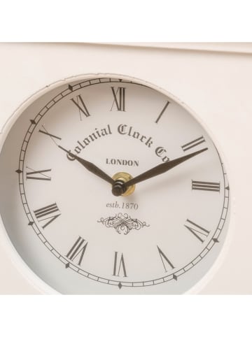 Boltze Tischuhr "Betty" in Weiß - (L)24 x (B)21 cm