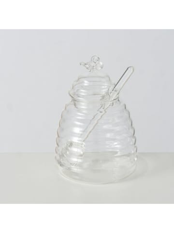 Boltze Honingpot transparant - (H)14,5 cm