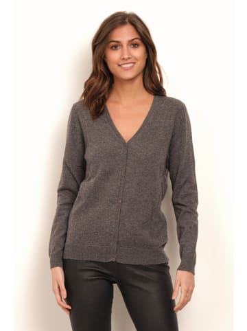 Soft Cashmere Kaschmir-Cardigan in Anthrazit