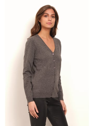 Soft Cashmere Kasjmieren vest antraciet