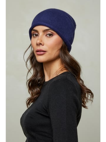 Soft Cashmere Mütze in Dunkelblau
