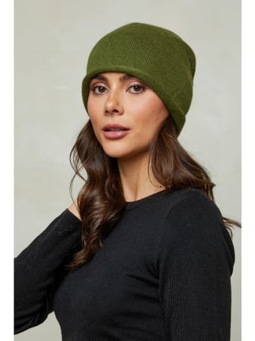 Soft Cashmere Mütze in Grün