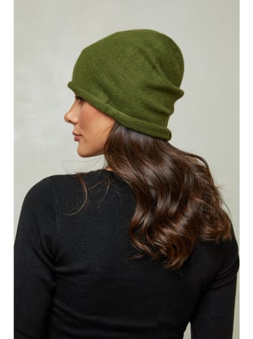 Soft Cashmere Mütze in Grün