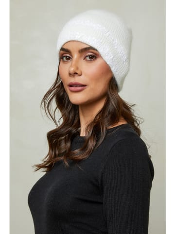 Soft Cashmere Czapka w kolorze białym