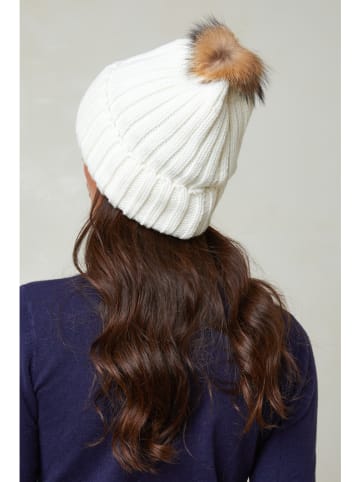 Soft Cashmere Czapka w kolorze białym