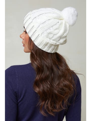 Soft Cashmere Czapka w kolorze białym