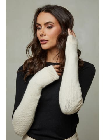 Soft Cashmere Fäustlinge in Creme