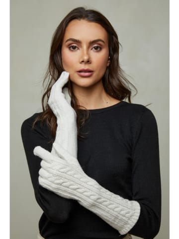 Soft Cashmere Vingerhandschoenen  wit