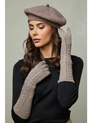 Soft Cashmere Rękawiczki w kolorze beżowym