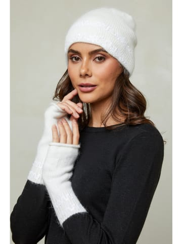 Soft Cashmere Fäustlinge in Weiß