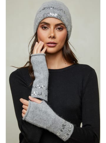 Soft Cashmere Fäustlinge in Grau