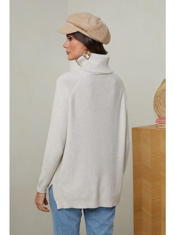Soft Cashmere Rollkragenpullover in Beige