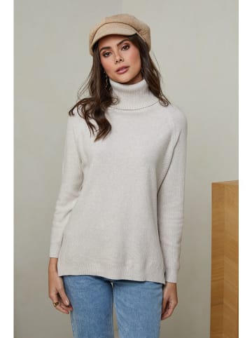 Soft Cashmere Rollkragenpullover in Beige