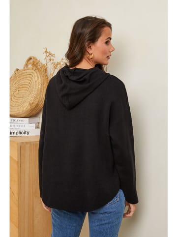 Soft Cashmere Hoodie in Schwarz