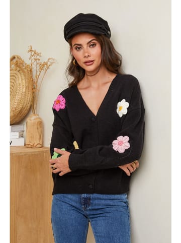 Soft Cashmere Cardigan in Schwarz