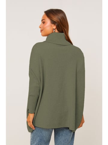 Soft Cashmere Rollkragenpullover in Khaki