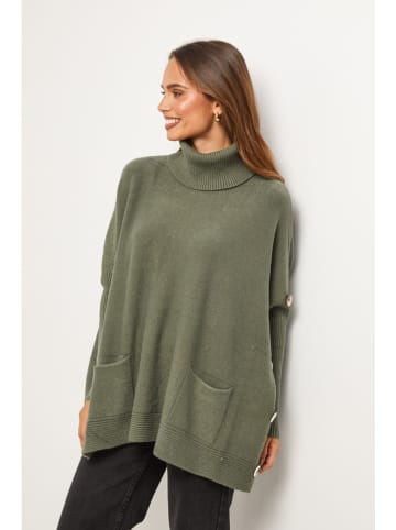 Soft Cashmere Rollkragenpullover in Khaki
