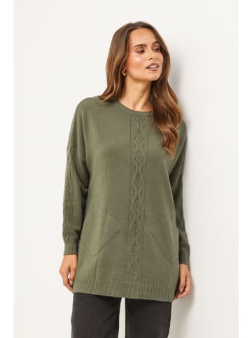 Soft Cashmere Sweter w kolorze khaki